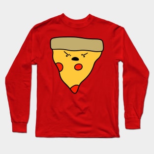 Angry Pizza Slice Long Sleeve T-Shirt